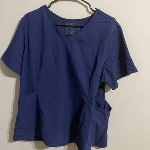 Figs XXL navy scrub top